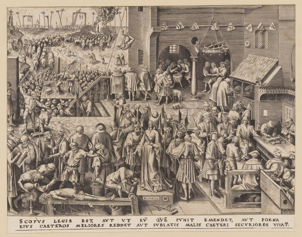 Justiça, de As Sete Virtudes de Philips Galle
