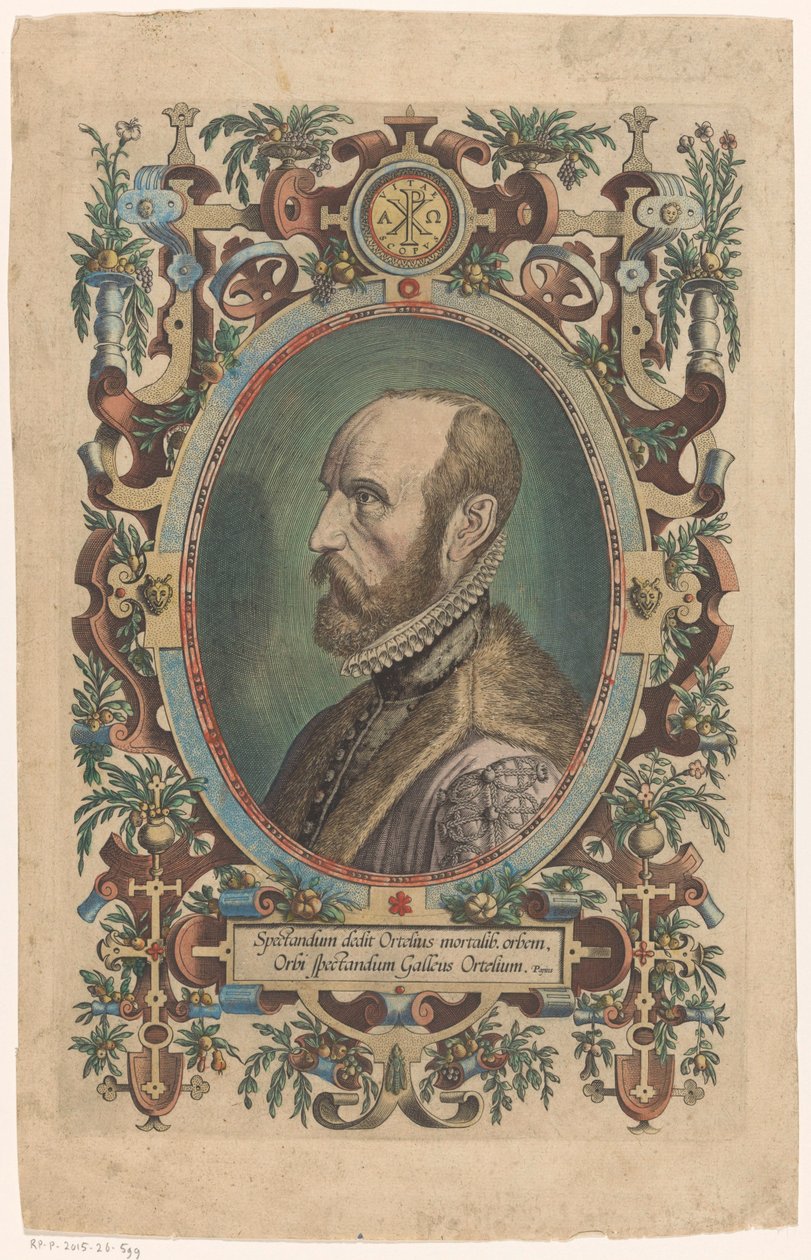 Retrato de Abraham Ortelius de Philips Galle