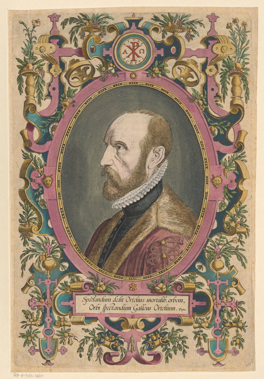 Retrato de Abraham Ortelius de Philips Galle