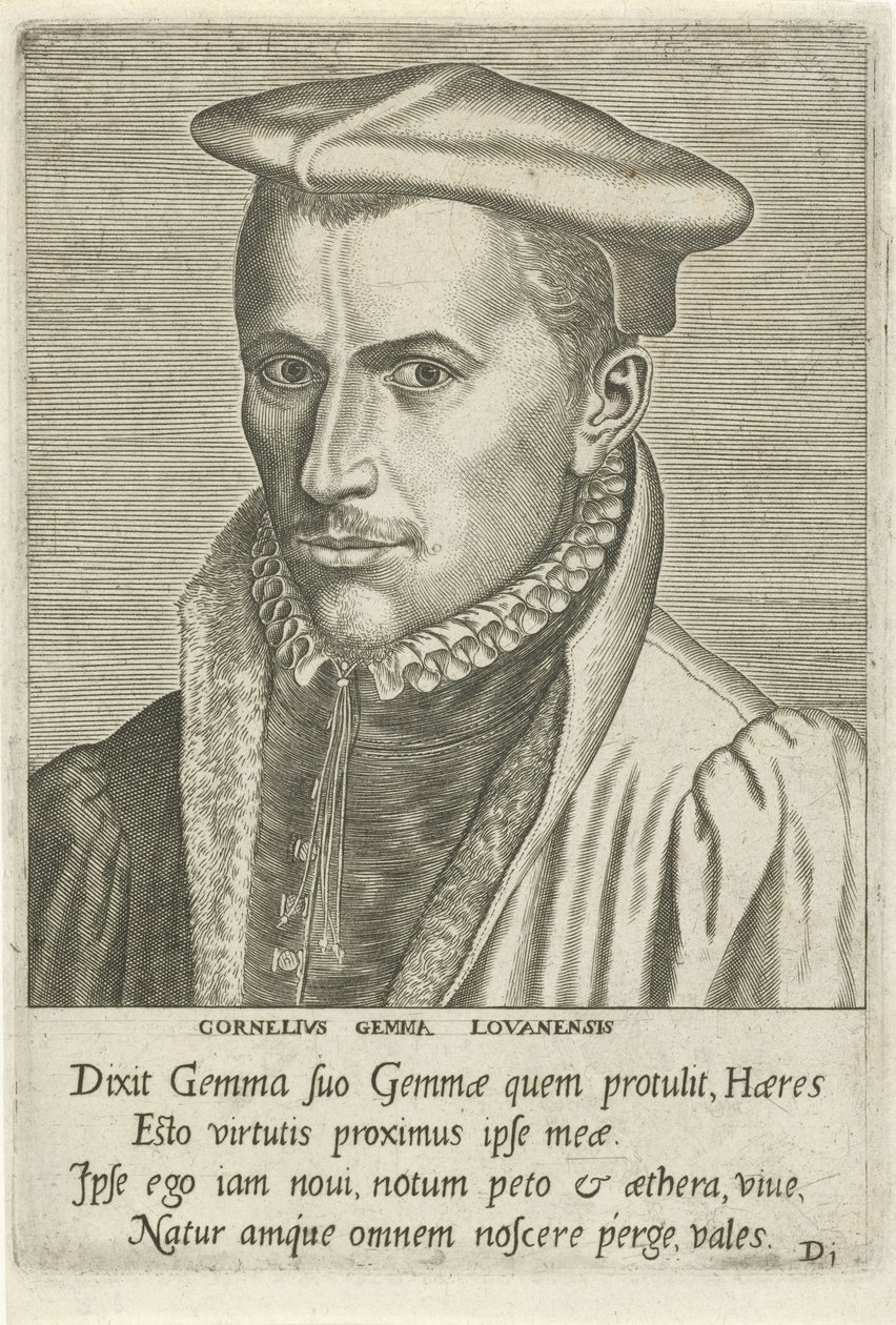 Retrato de Cornelius Gemma de Philips Galle