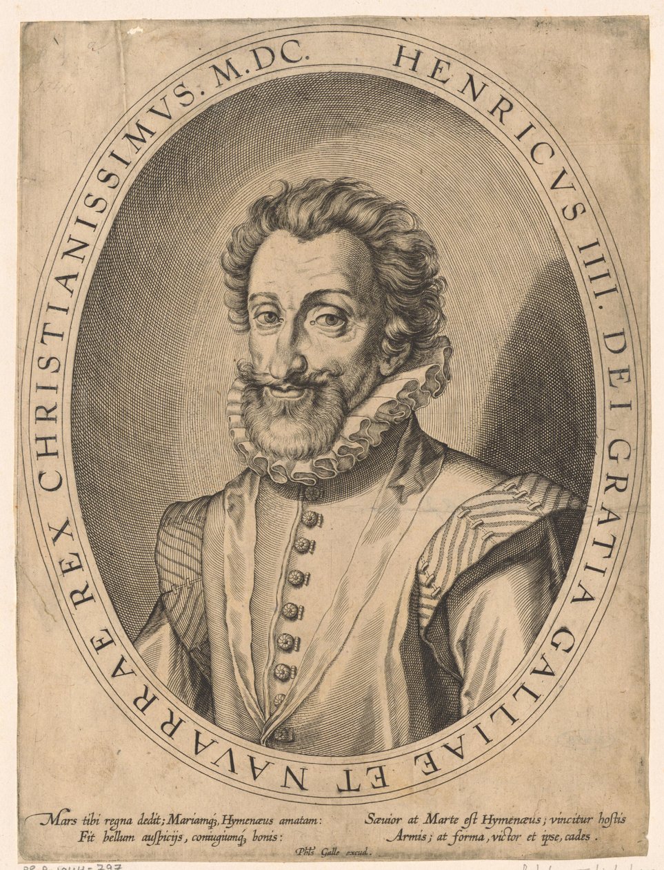 Retrato de Henrique IV, rei de França de Philips Galle