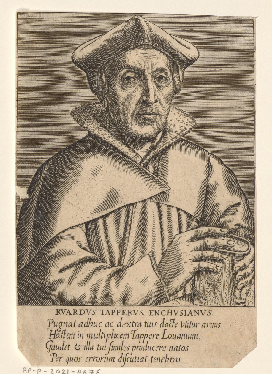 Retrato de Ruard Tapper de Philips Galle