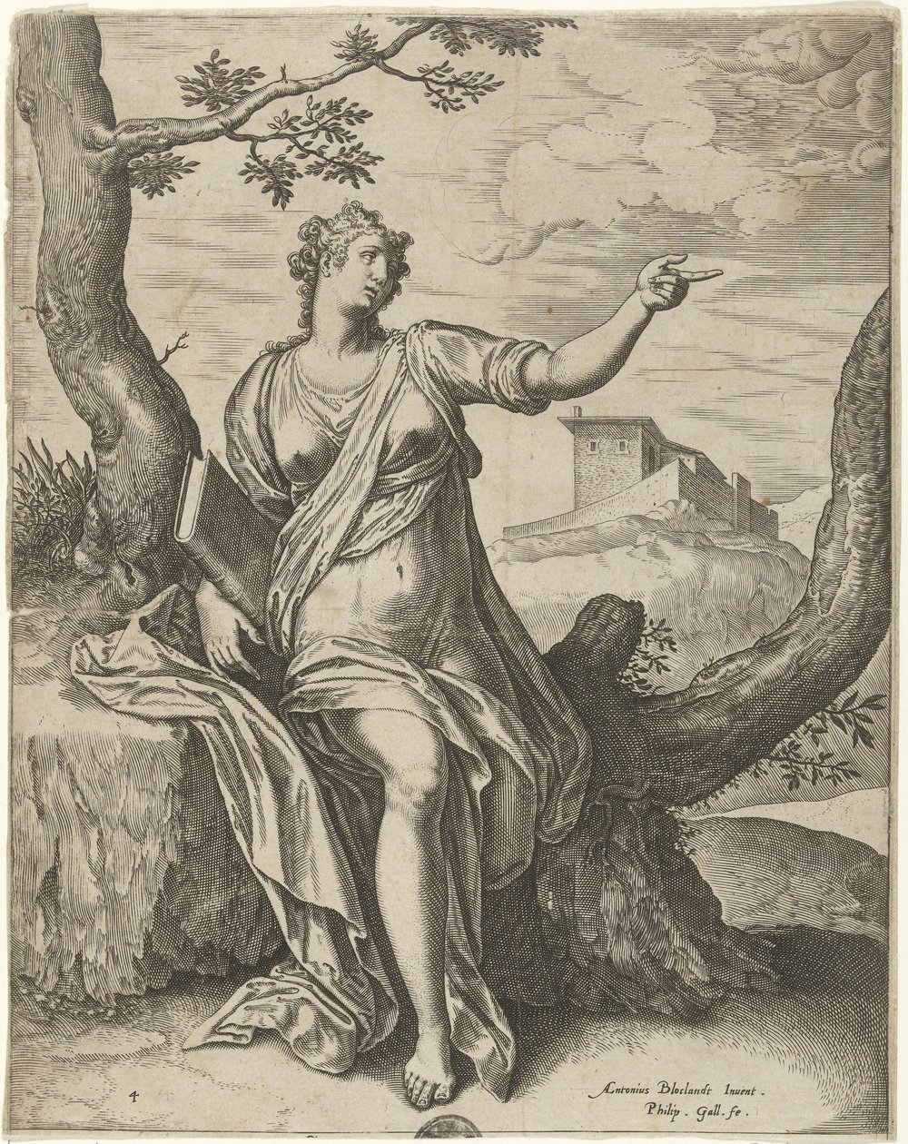 Sibille de Cumae
Sibyls (título da série) de Philips Galle