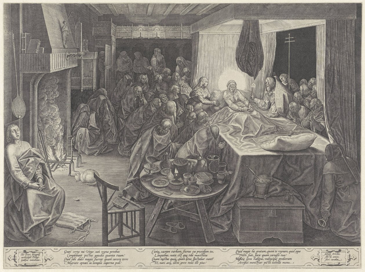 Leito de morte de Maria de Philips Galle
