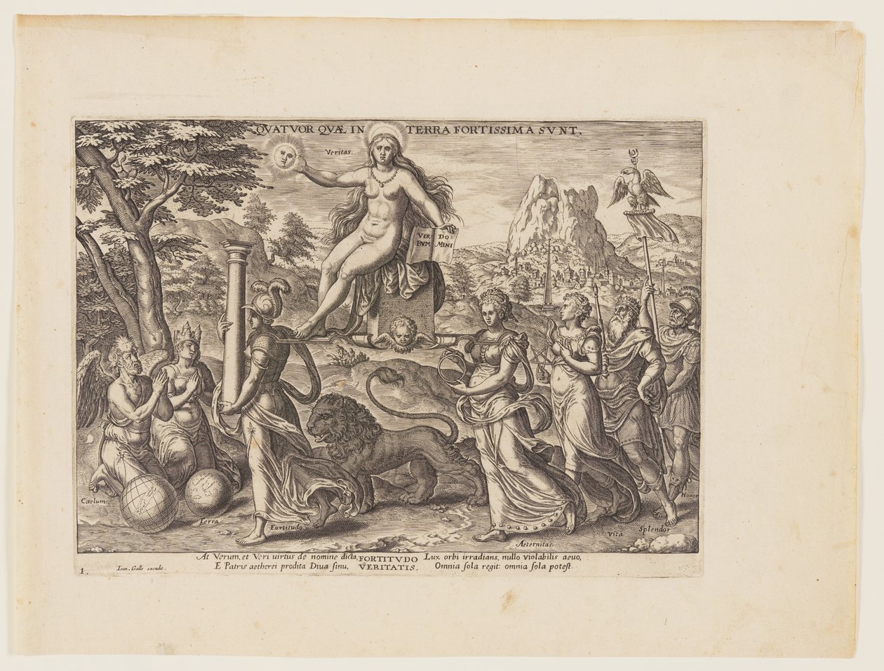 O Poder da Verdade [3 Esdras 4:36, 38], de Os Quatro Poderes Mais Fortes de Philips Galle