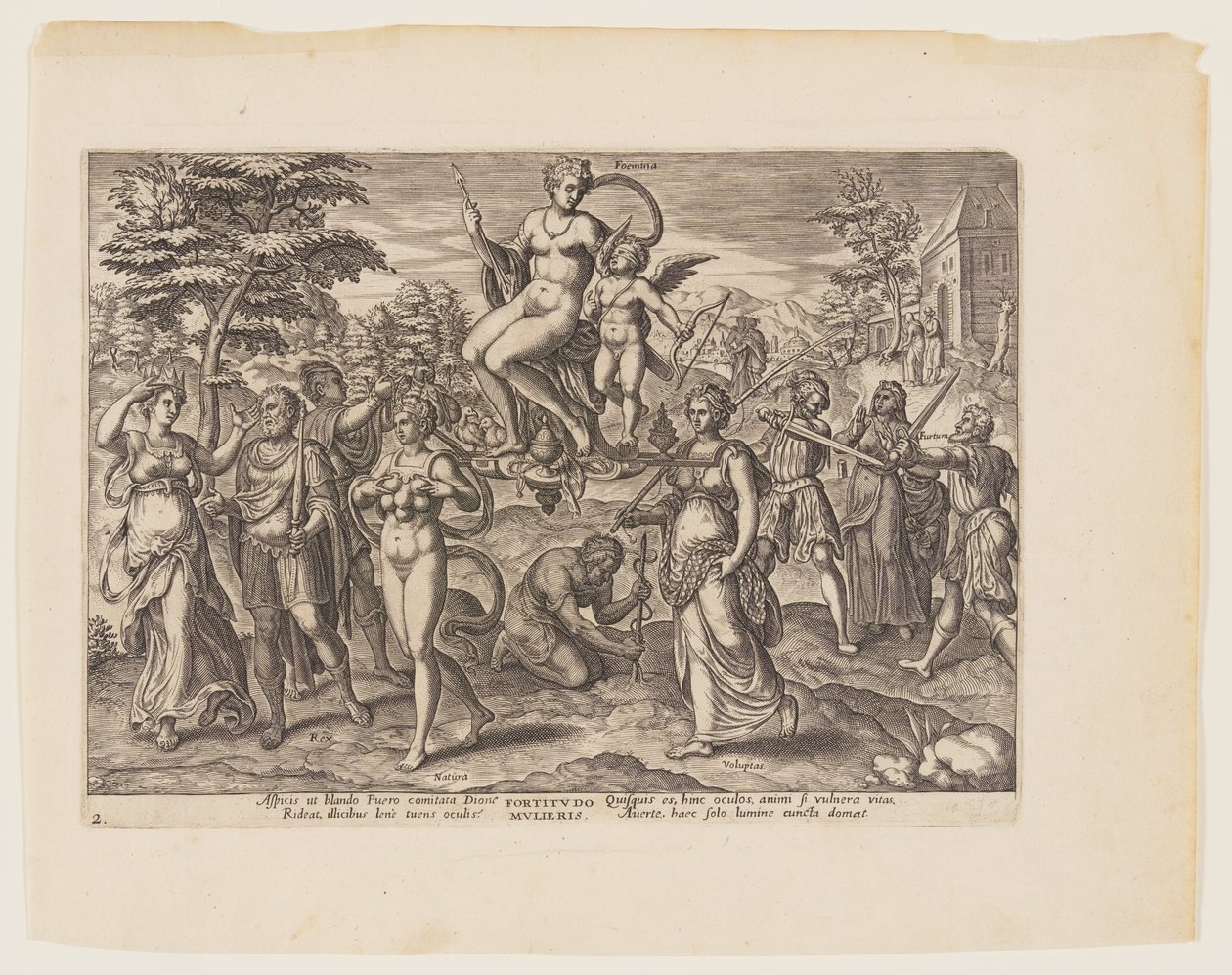 O Poder da Mulher [3 Esdras 4:18-19, 22-23, 29-32], de Os Quatro Poderes Mais Fortes de Philips Galle