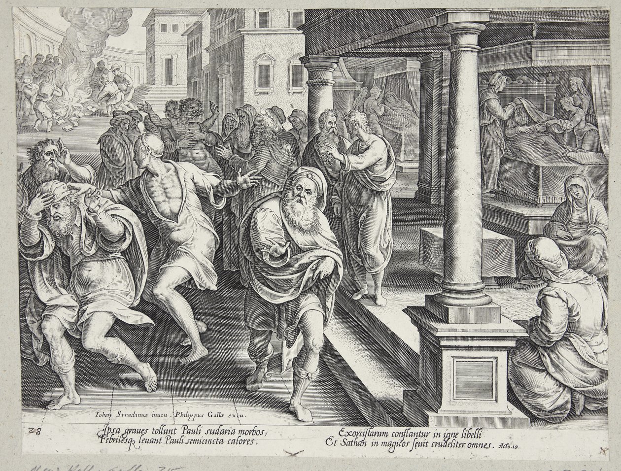 O enterro de Santo Estêvão de Philips Galle