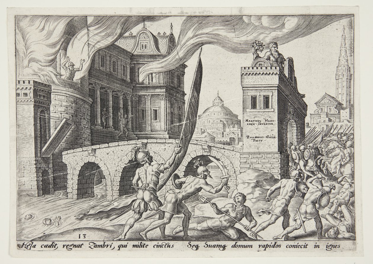 A captura de Tirsah de Philips Galle