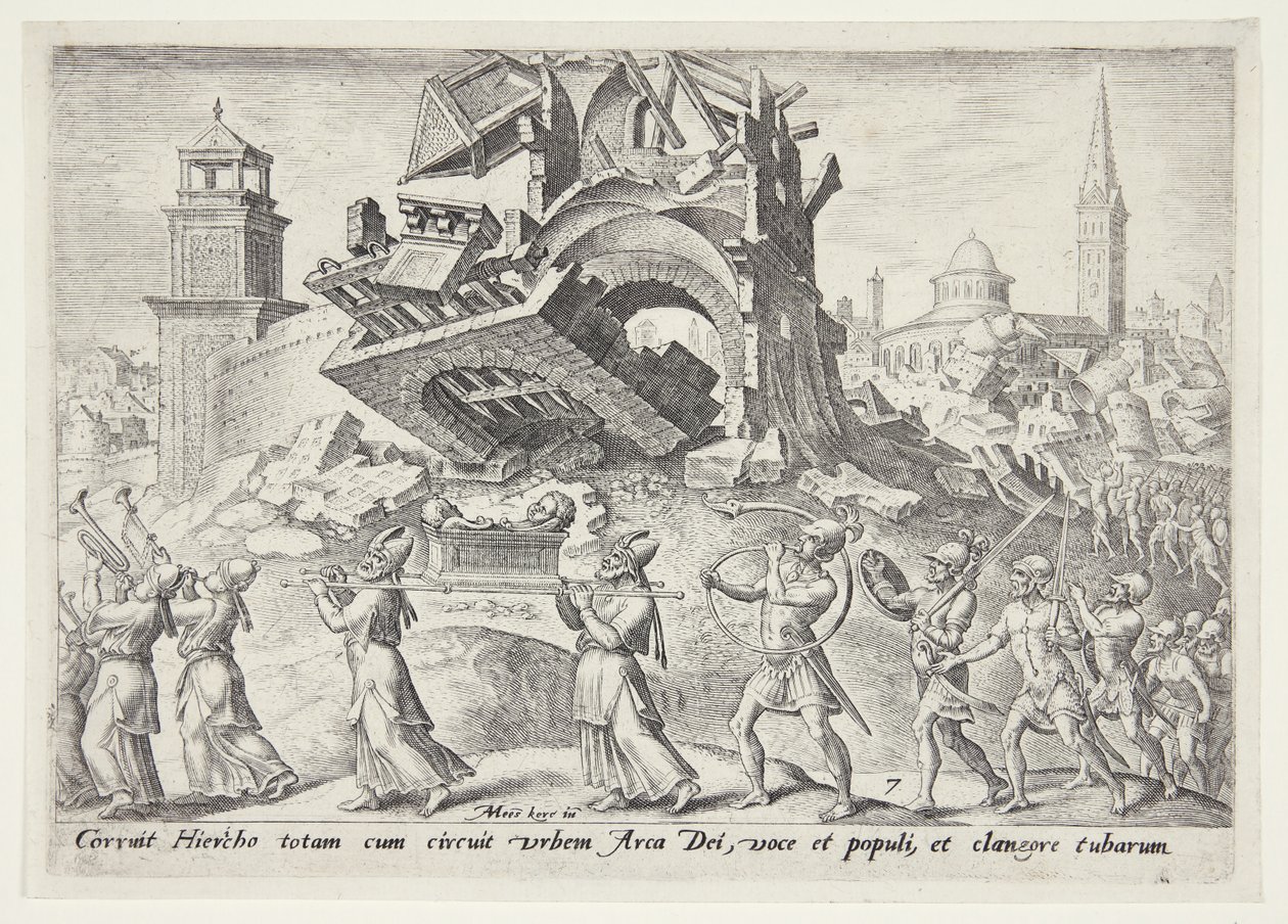 A destruição de Jericó de Philips Galle