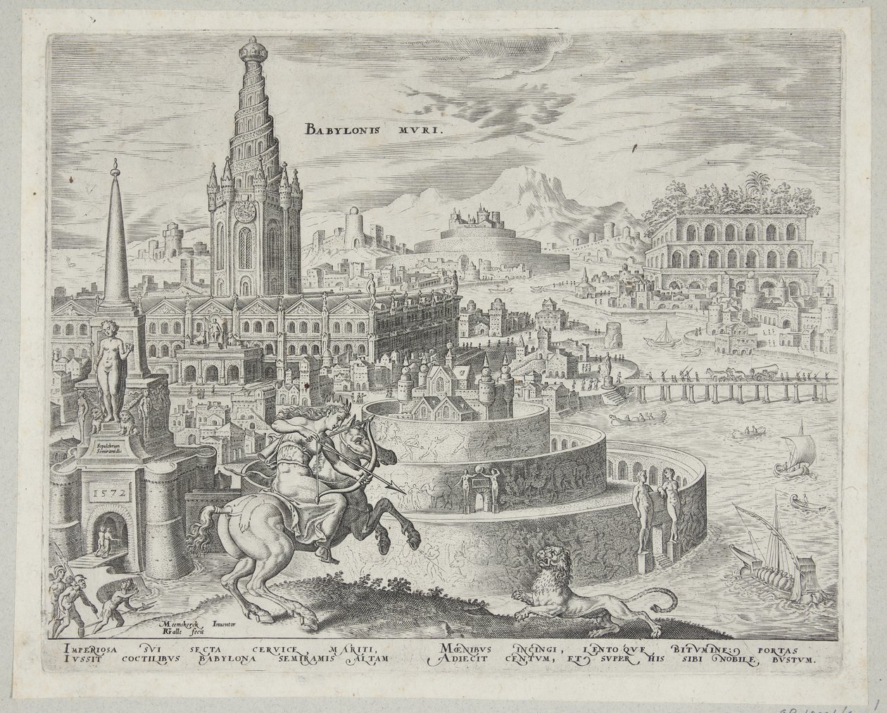 As muralhas da Babilônia de Philips Galle