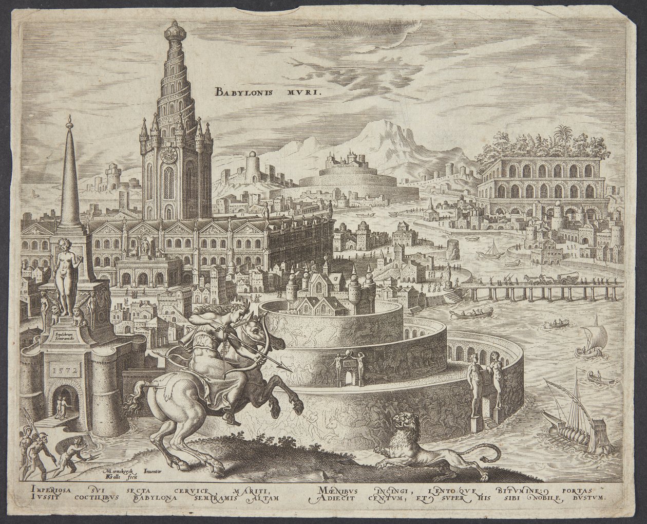 As muralhas da Babilônia de Philips Galle