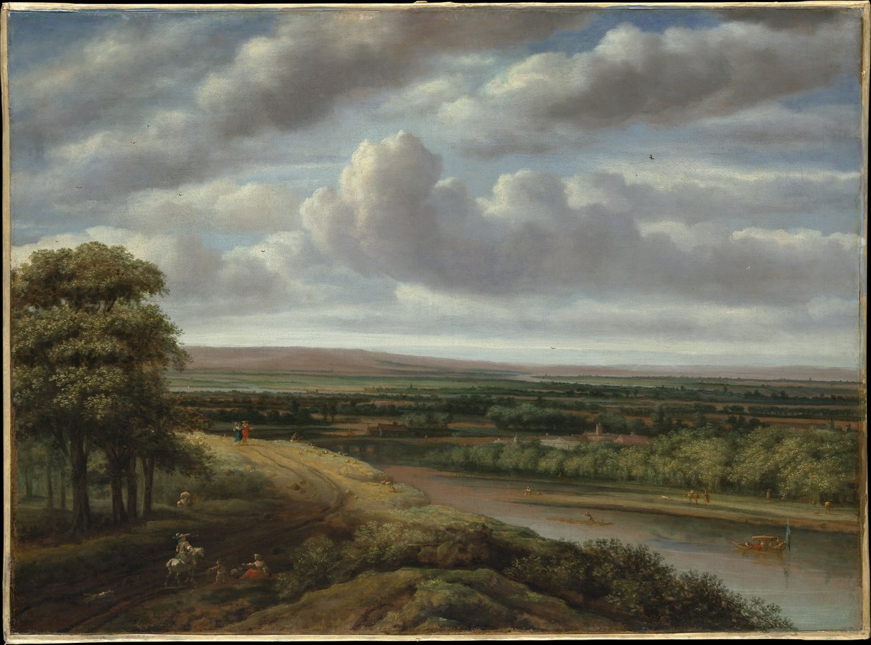Extensa paisagem arborizada de Philips Koninck