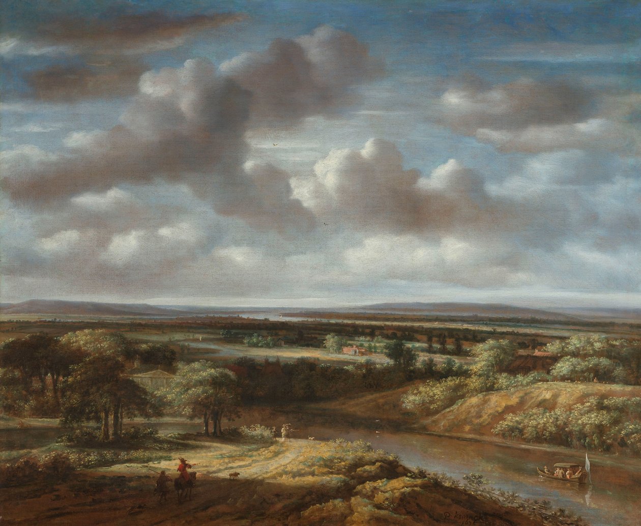 Paisagem fluvial de Philips Koninck