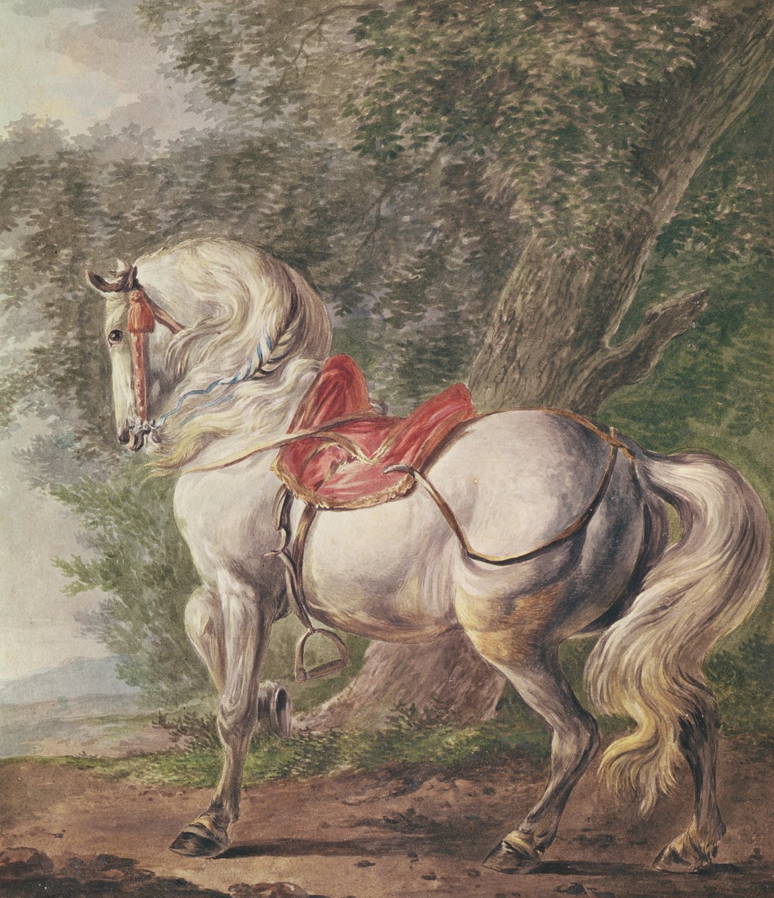 Um cavalo branco de Philips Wouwerman