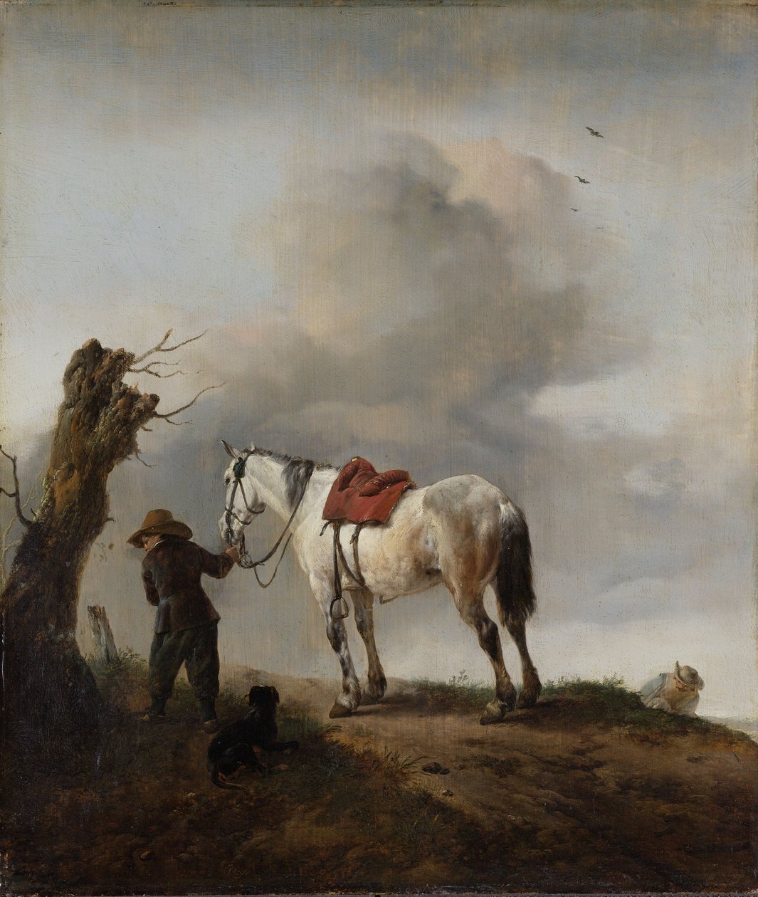 O cavalo cinza, c.1646 de Philips Wouwerman
