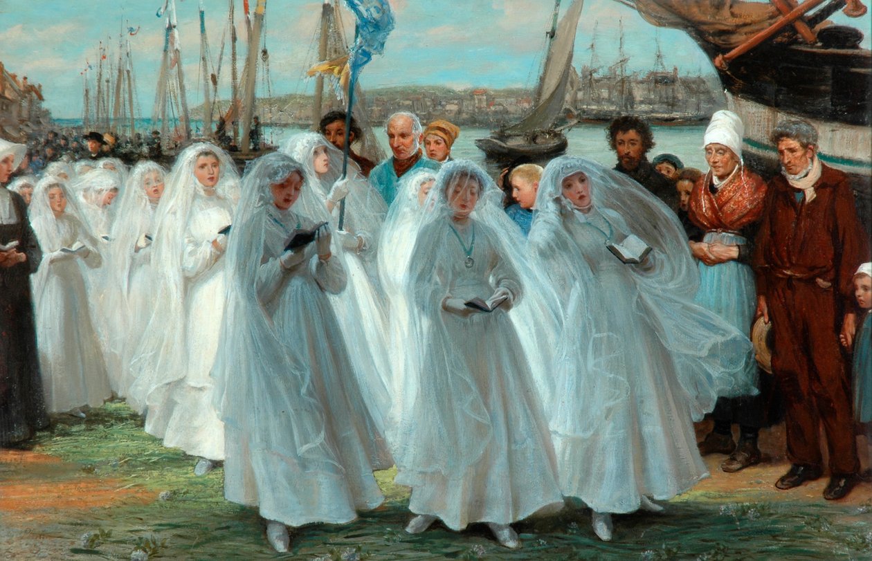 A Primeira Comunhão, 1878 de Phillip Richard Morris
