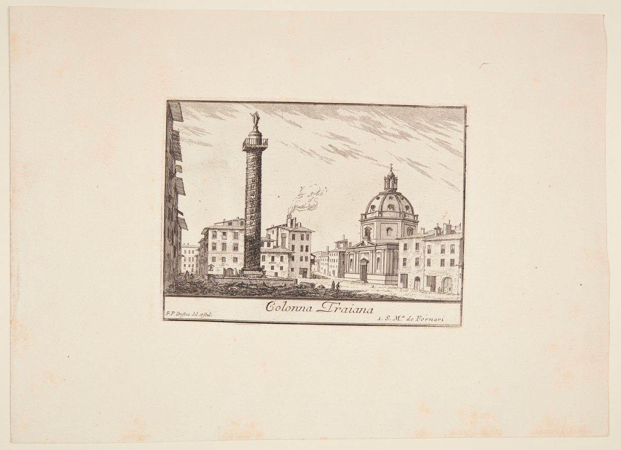 Dinamarquês: Coluna de Trajano. 1. Igreja de S. Maria de Fornari de Philothée Francois Duflos