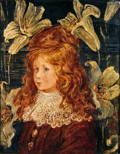 Retrato de um menino de Phoebe Anna Traquair