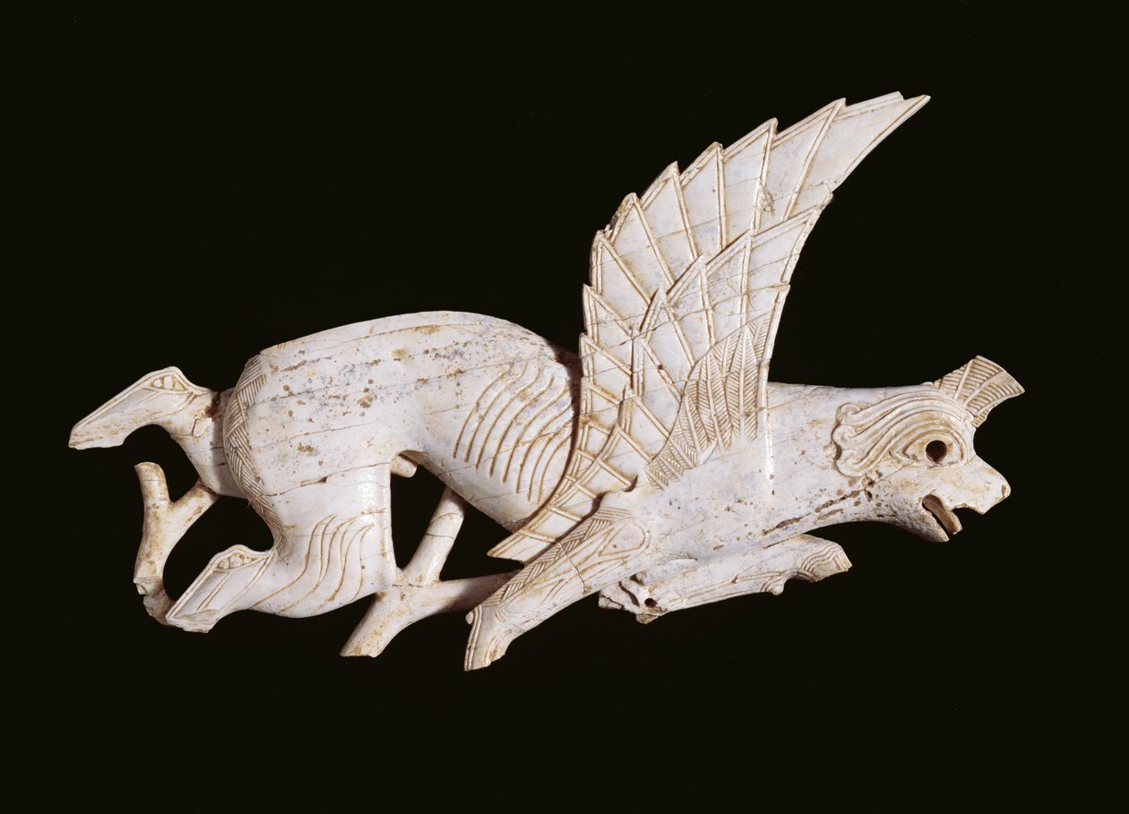 Griffin placa, de Fort Shalmaneser, Nimrud, norte do Iraque, 9º-8º século aC de Phoenician