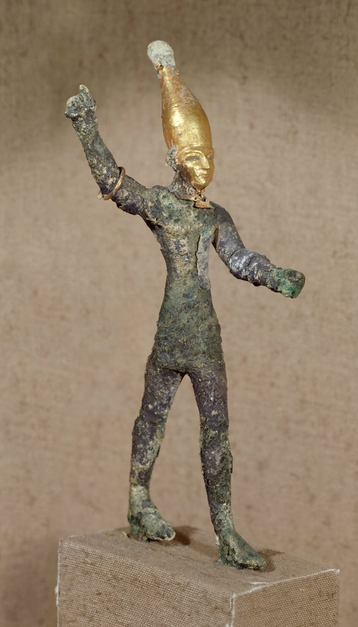 Ídolo do deus Baal, de Ugarit, Síria (bronze) de Phoenician