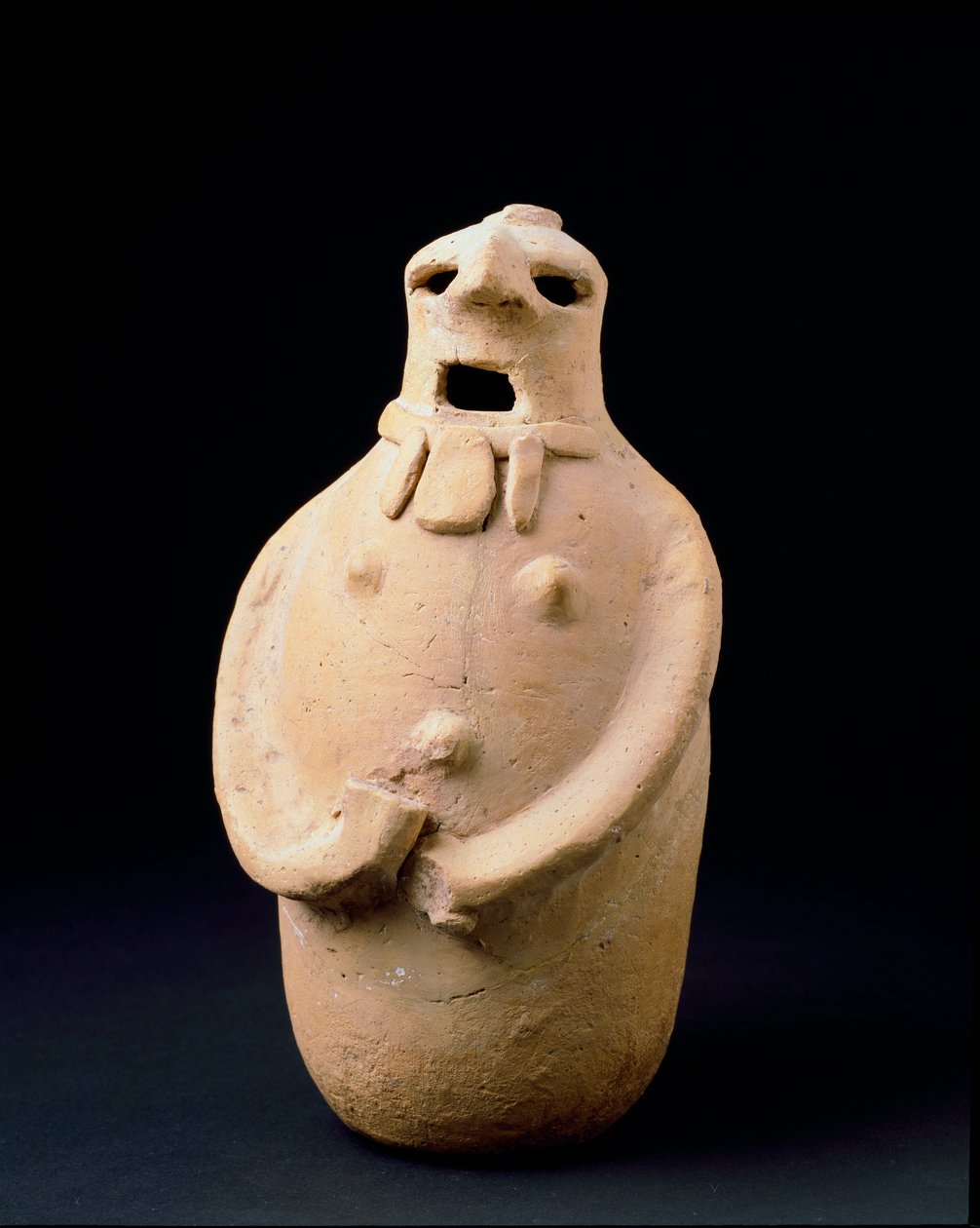 Civilização fenícia: Estatueta ovóide em terracota de Isla Plana (Ibiza). Século V a.C. Dim. 24,7 cm Ibiza, museu arqueológico de Phoenician