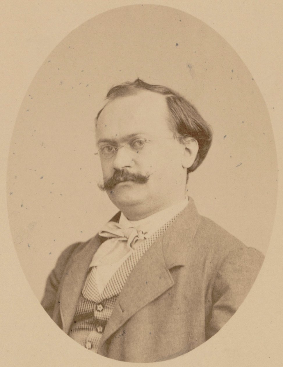 Retrato do compositor Charles Lecocq 1832-1918, 1866. de Photo studio A. Legras.