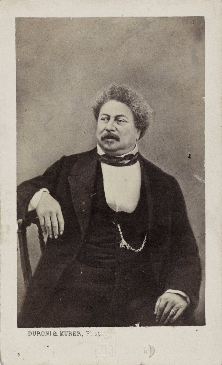 O autor Alexandre Dumas pai 1802-1870, 1870. de Photo studio Duroni and Murer.