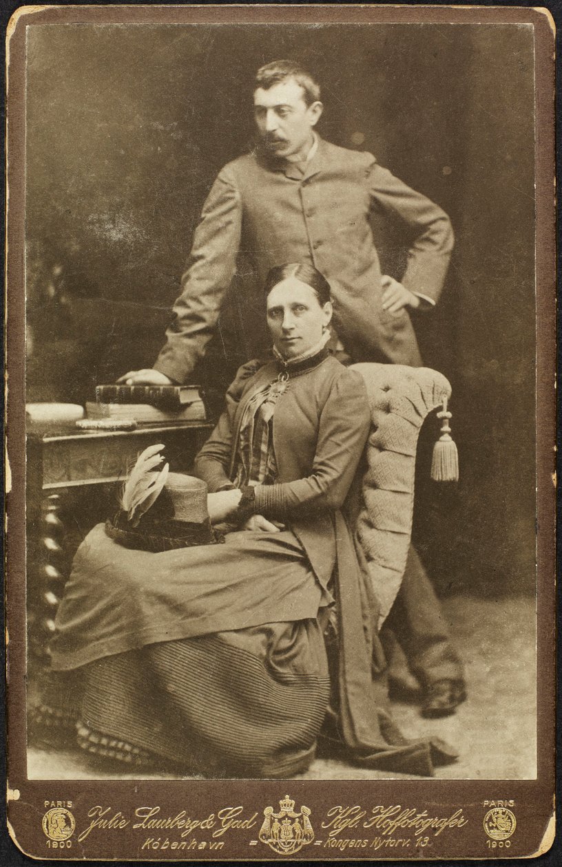Retrato de Mette e Paul Gauguin, 1885. de Photo studio Julie Laurberg and Franziska