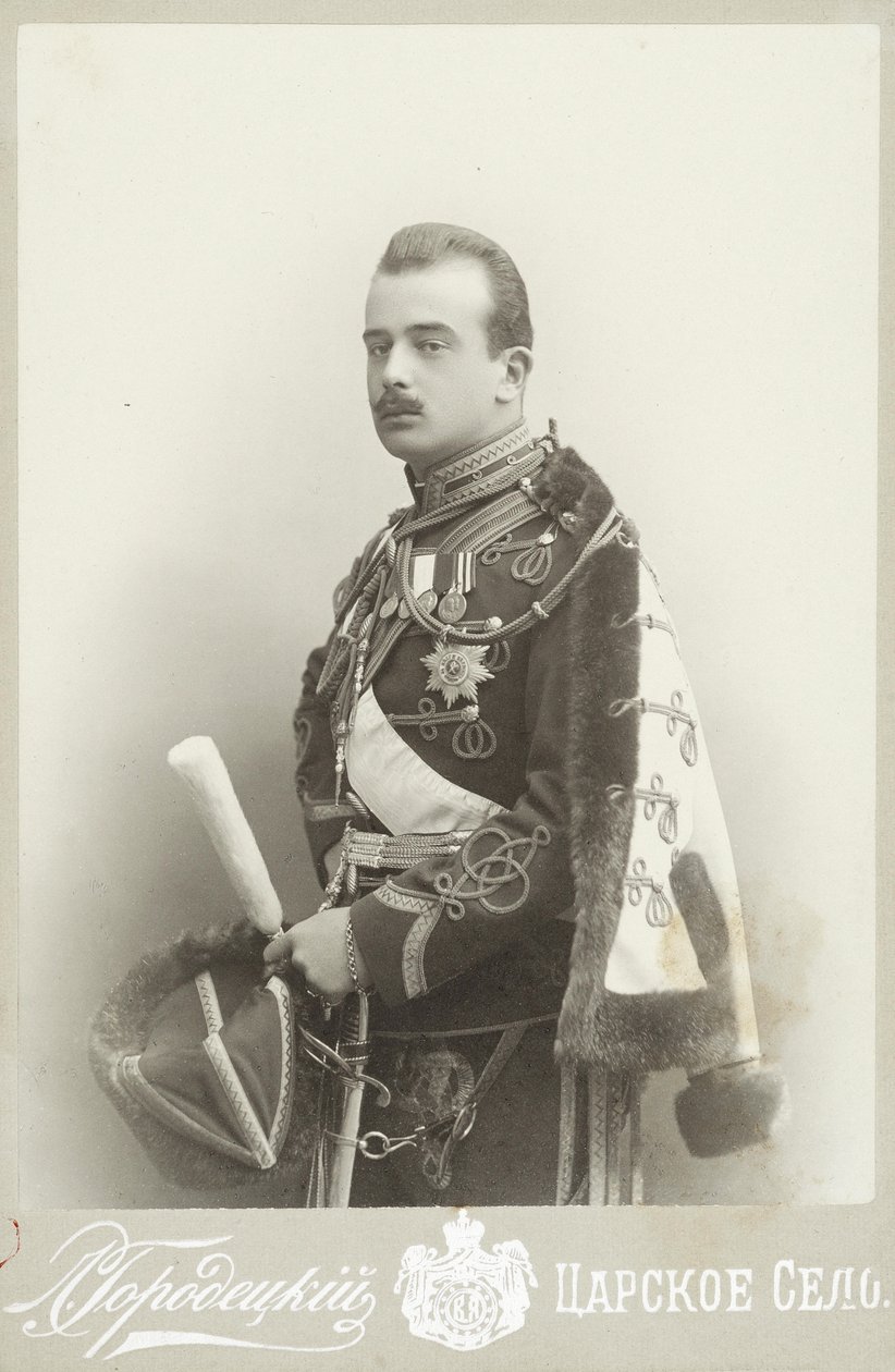 Grão-Duque Boris Vladimirovich da Rússia 1877-1943, c. 1900. de Photo studio L. Gorodetsky.
