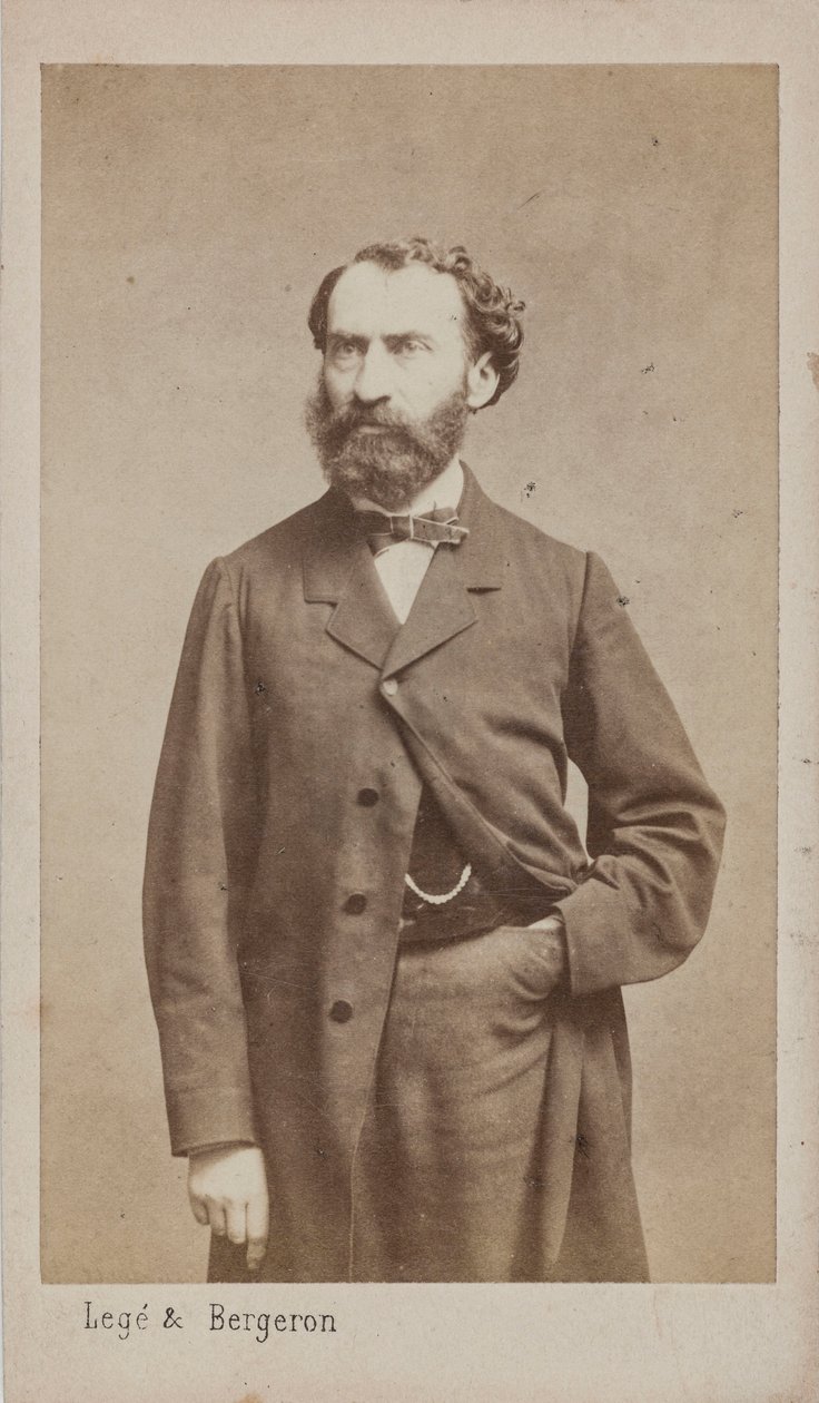Retrato do Compositor Prosper Pascal 1825-1880, c. 1875. de Photo studio Legé and Bergeron.