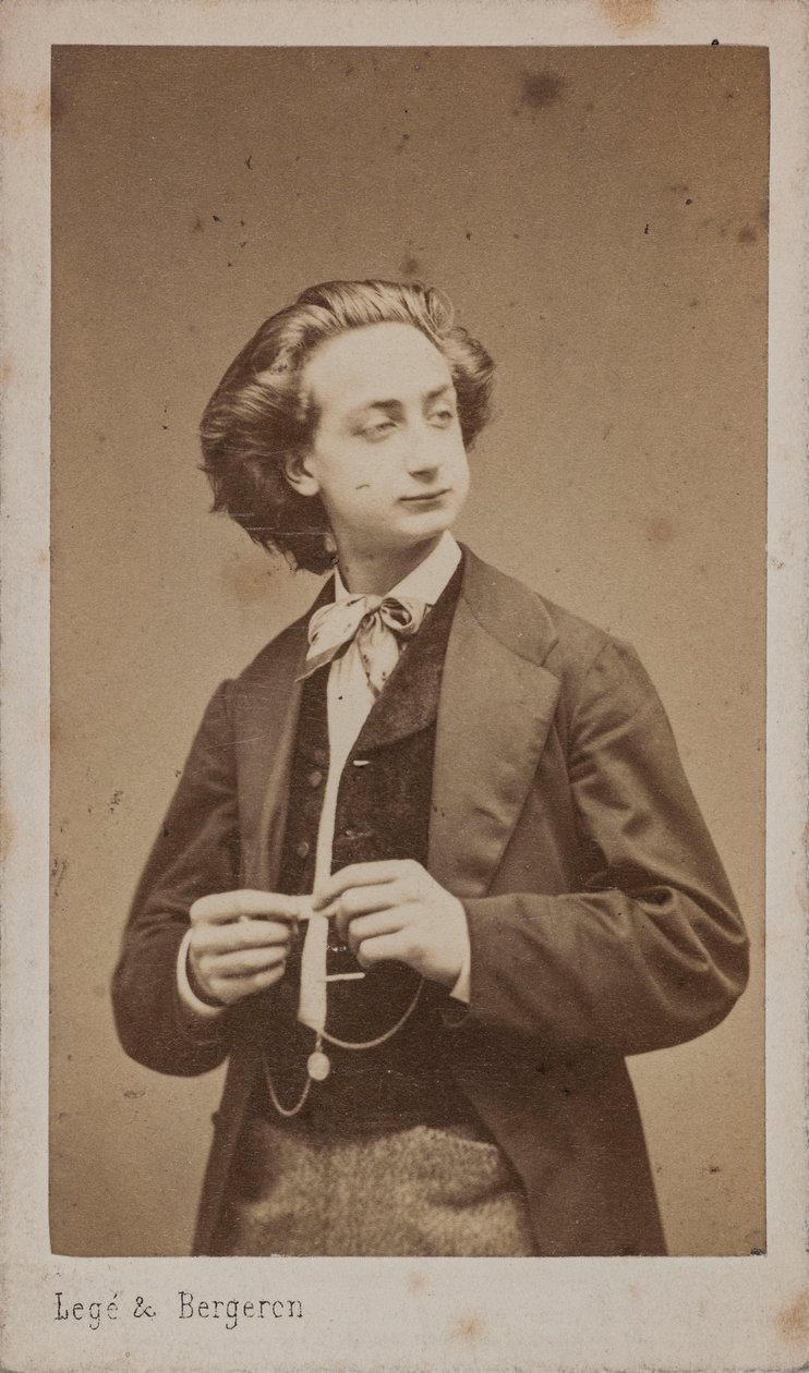 Retrato do violinista e compositor Henri Ketten 1848-1883. de Photo studio Legé and Bergeron.