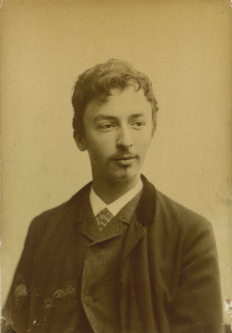 Retrato de Vilhelm Hammershøi 1864-1916, 1891. de Photo studio Müller and Co..