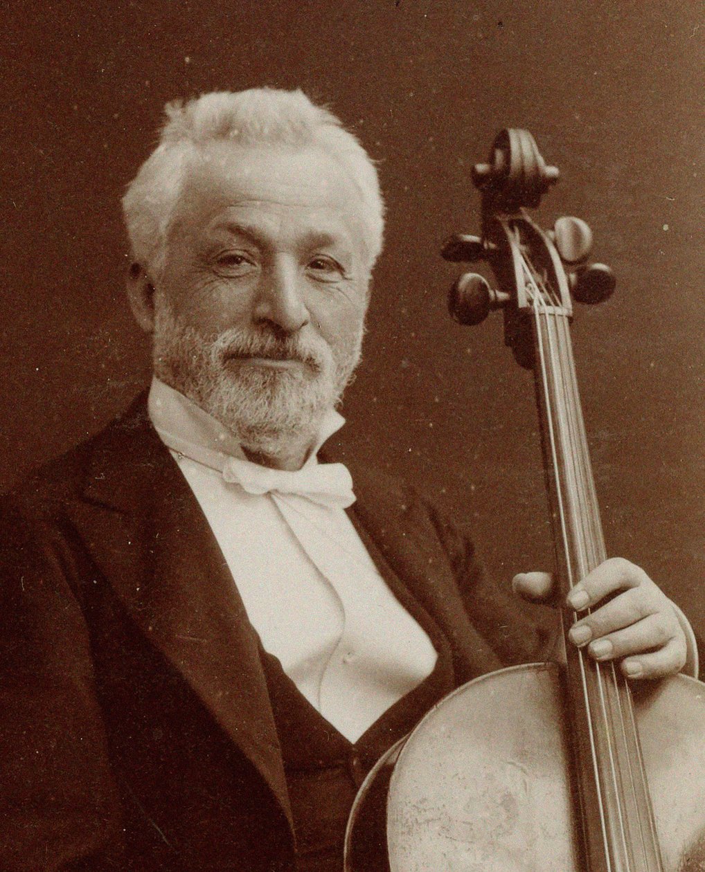 Retrato do compositor e violoncelista Gaetano Braga 1829-1907 , c. 1875. de Photo studio Nadar.