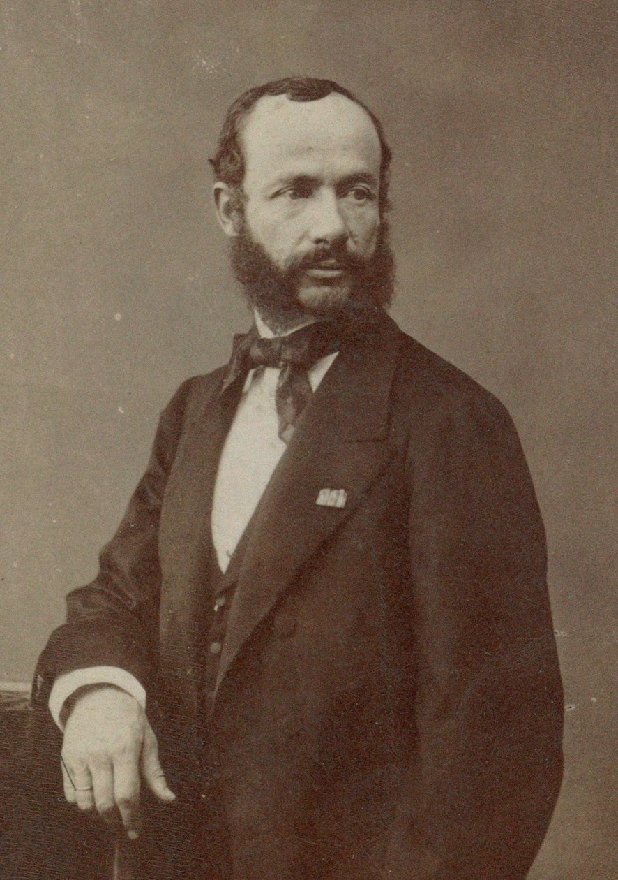 Retrato do violinista e compositor Henri Vieuxtemps 1820-1881, década de 1870. de Photo studio Nadar.