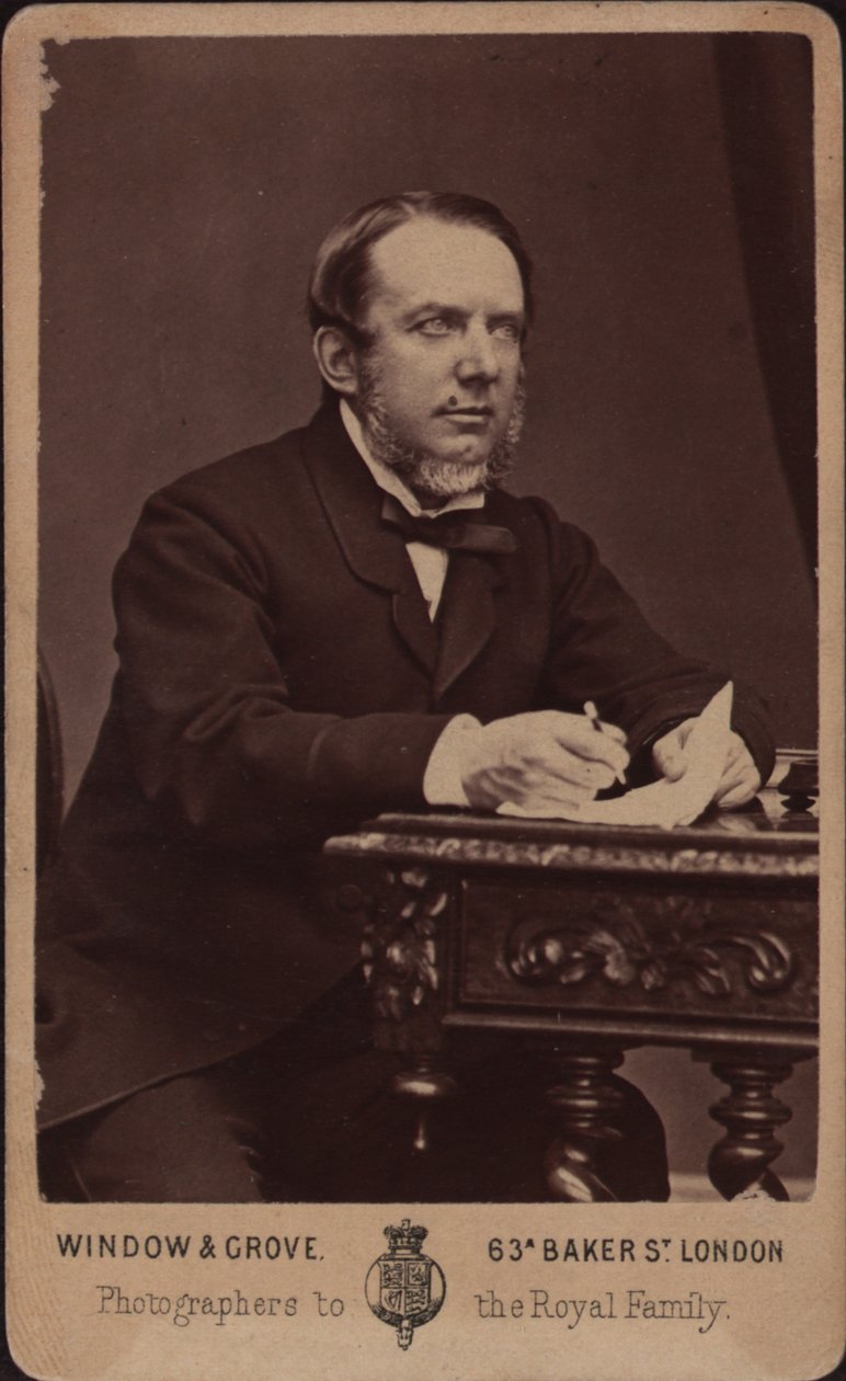 Retrato do compositor Michael William Balfe 1808-1870. de Photo studio Window and Grove.