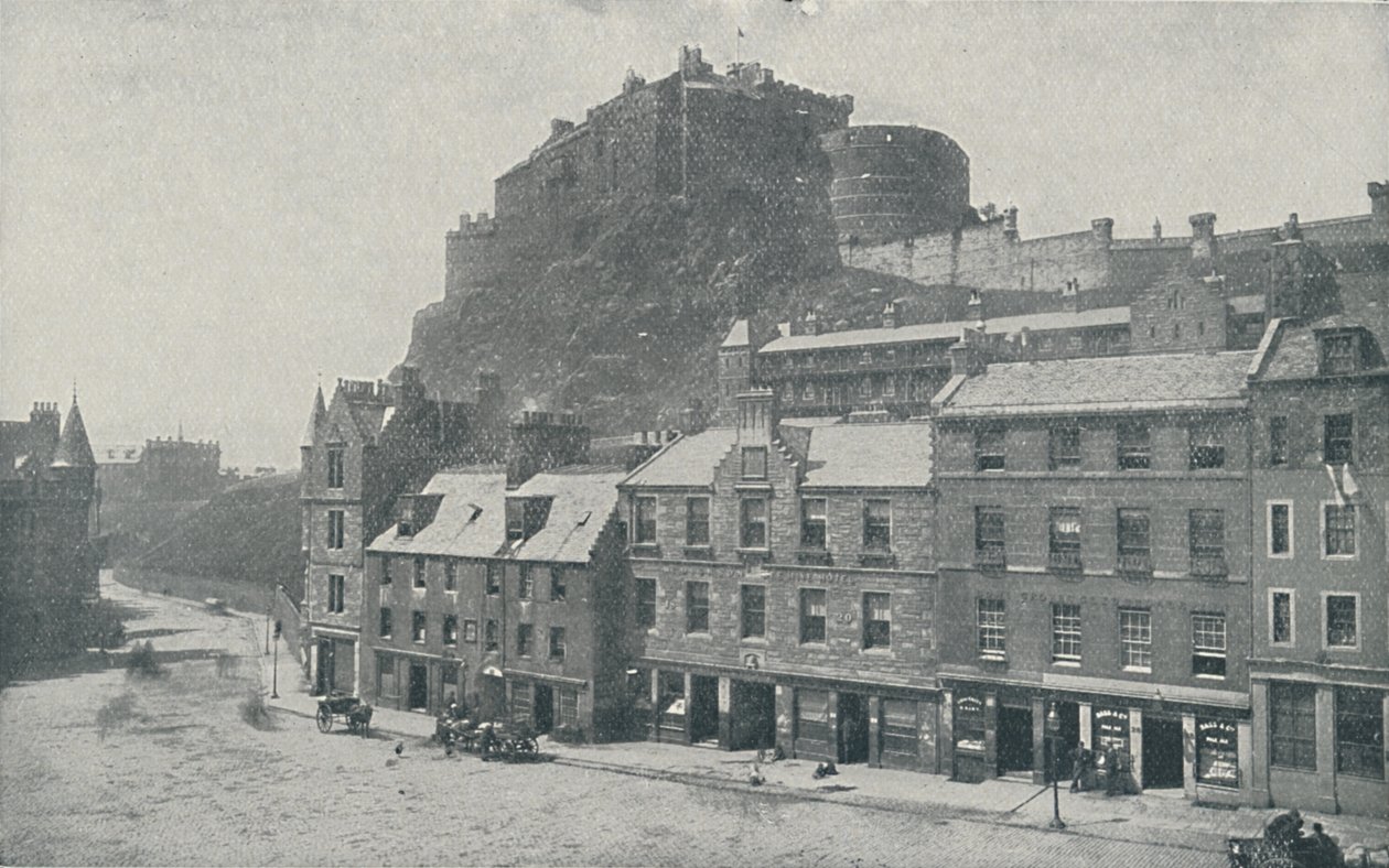 Castelo de Edimburgo, 1910 de Photochrom Co Ltd of London