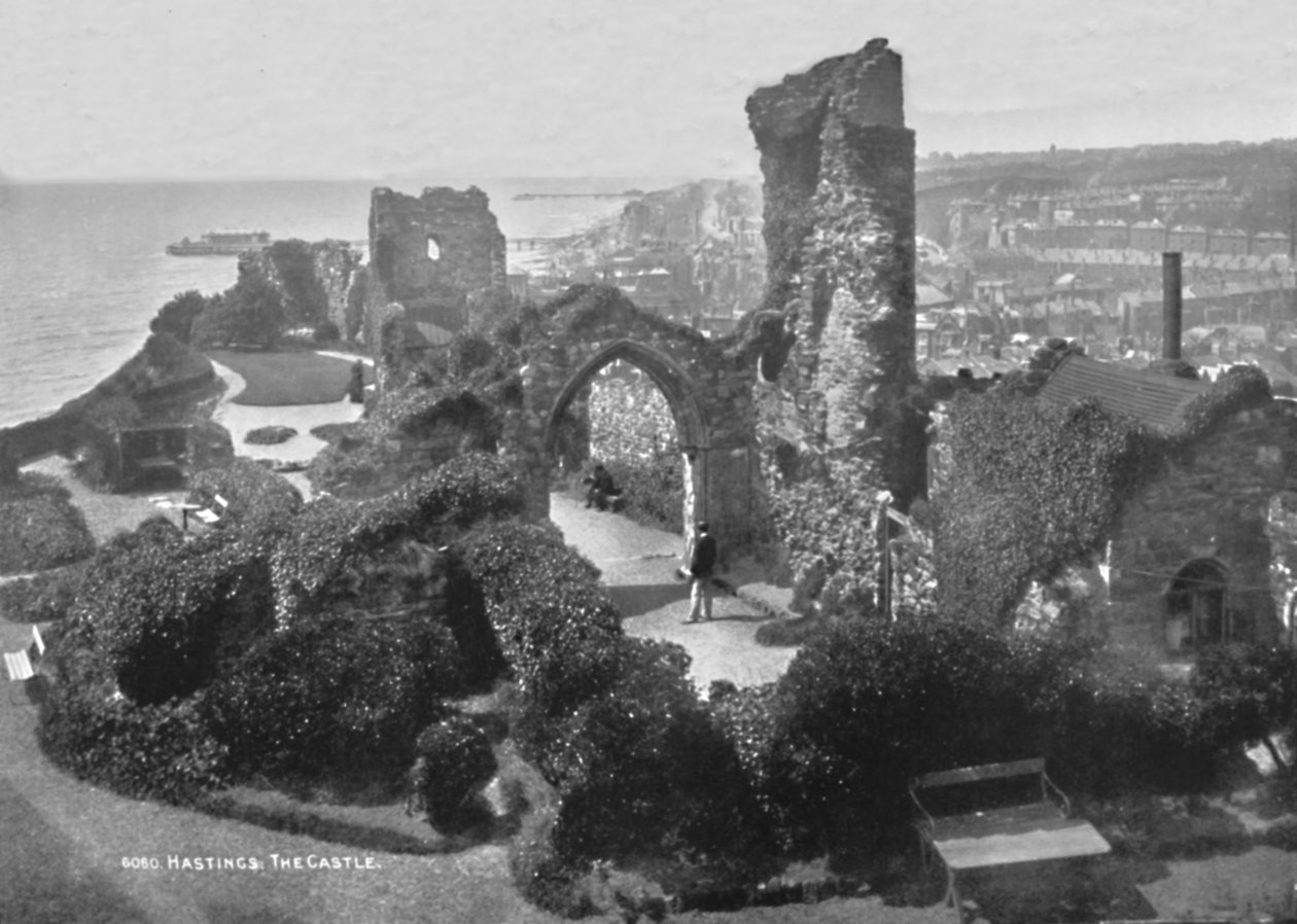 Hastings. O castelo, 1907 de Photochrom Co Ltd of London