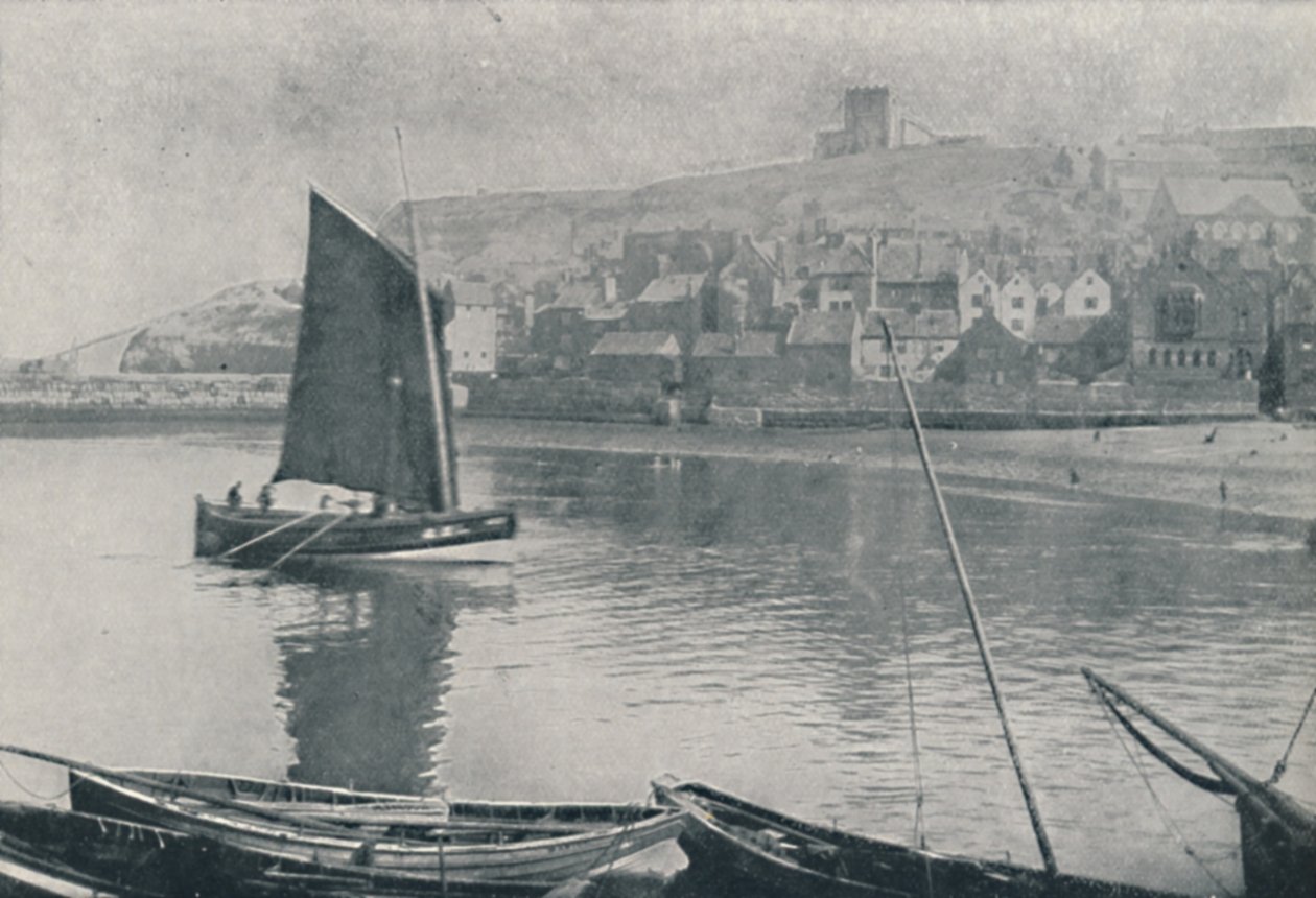 Porto de Whitby, 1910 de Photochrom Co Ltd of London