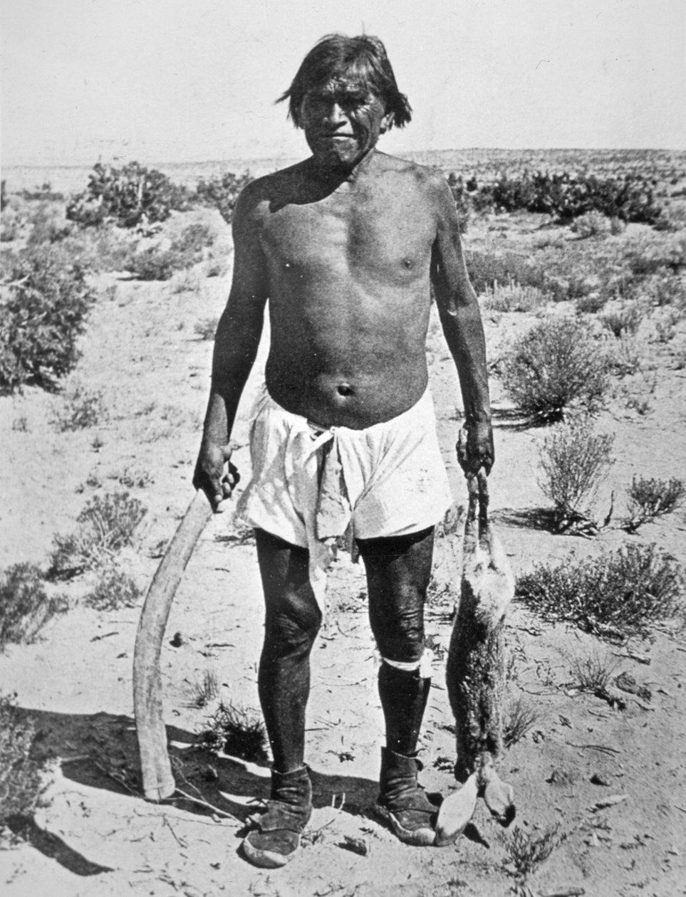 Hopi Hunter (foto a p/b) de Photographer American
