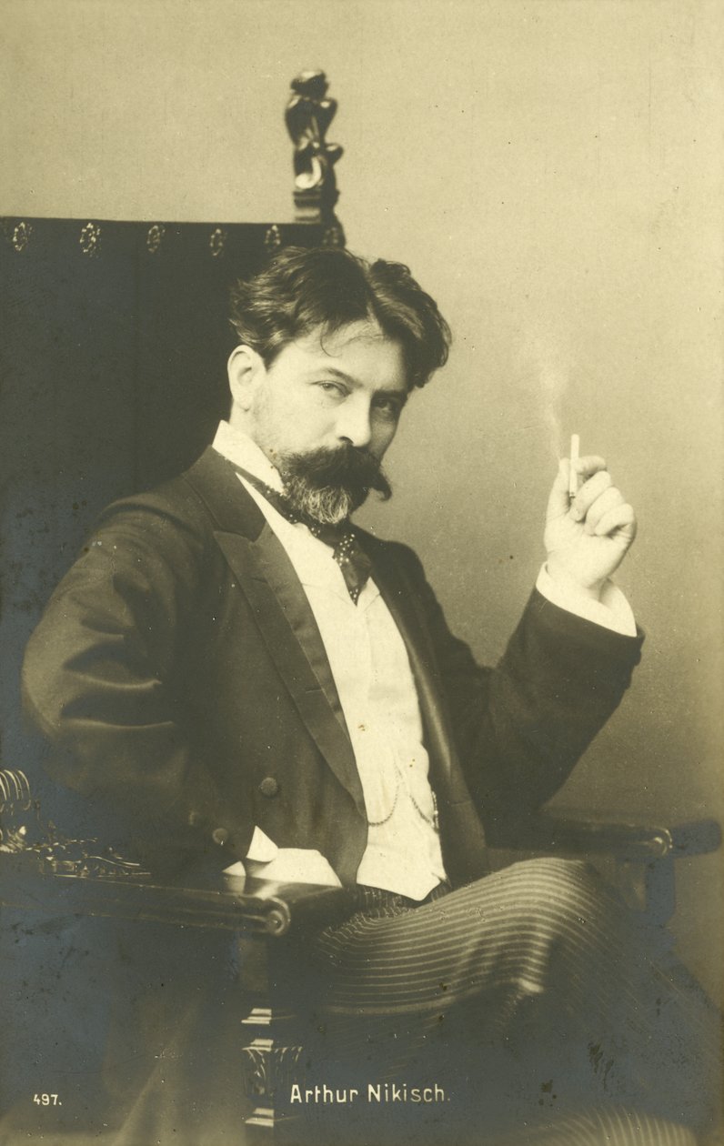 Arthur Nikisch, maestro húngaro (fotografia a preto e branco) de Photographer Austrian