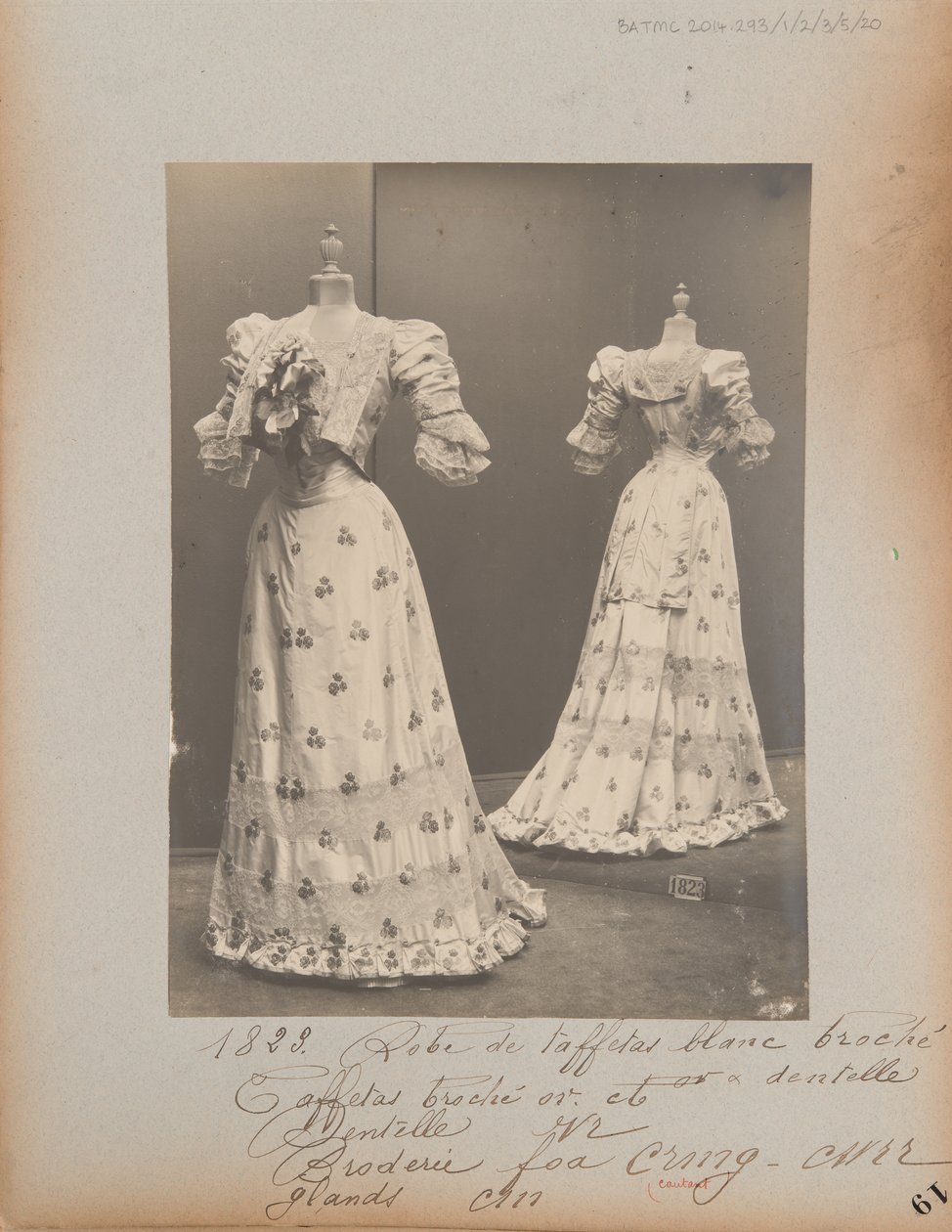 Página de Álbum: House of Worth, Vestido de Noite de Photographer French