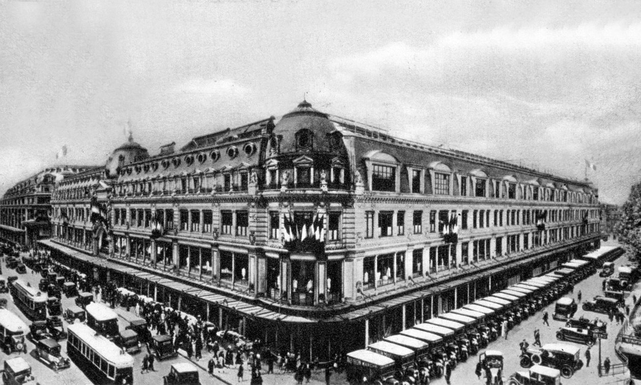 Le Bon Marché, c. 1910 (foto a p/b) de Photographer French