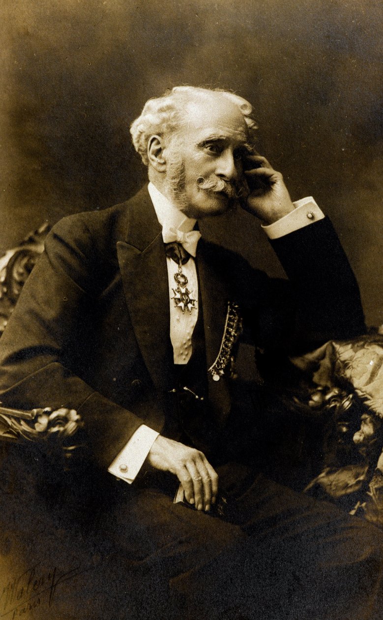 Retrato de François Stephen Emile Liegeard (1830-1925), escritor, poeta e político francês - Fotografia, Coll. Baussy de Photographer French