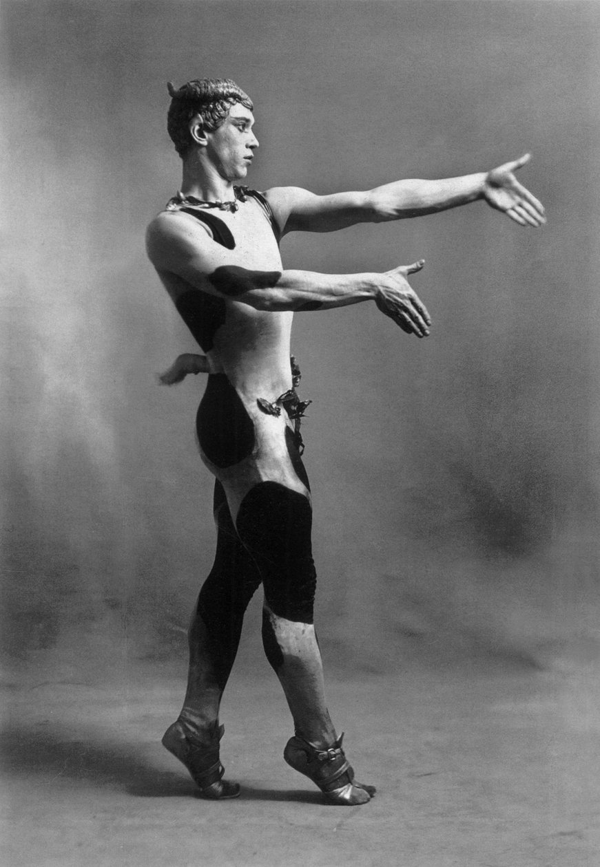 Vaslav Nijinsky como um Fauno de Photographer French