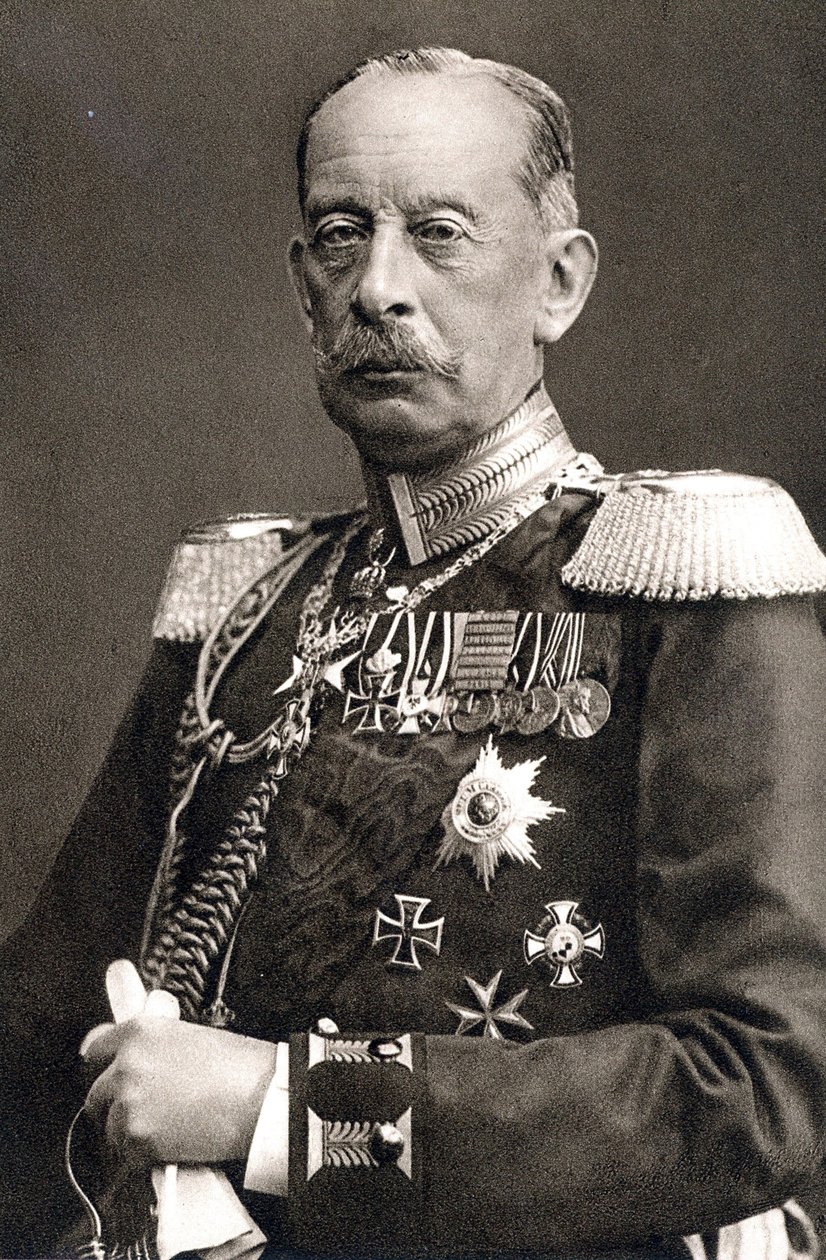 Alfred von Schlieffen (fotografia a preto e branco) de Photographer German