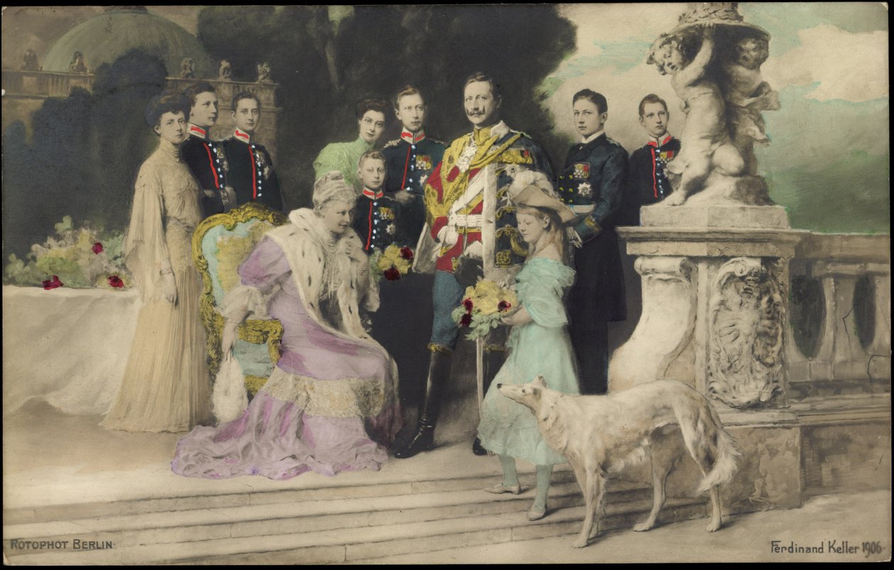 Família imperial de Guilherme II, Greyhound, RPH de Photographer German
