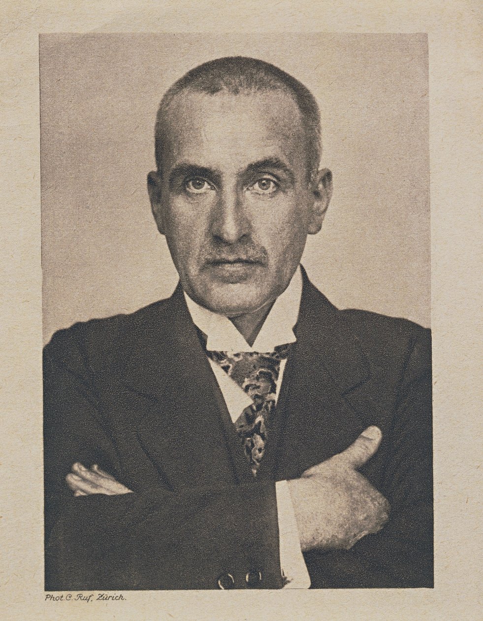 Retrato de Frank Wedekind (foto a p/b) de Photographer German