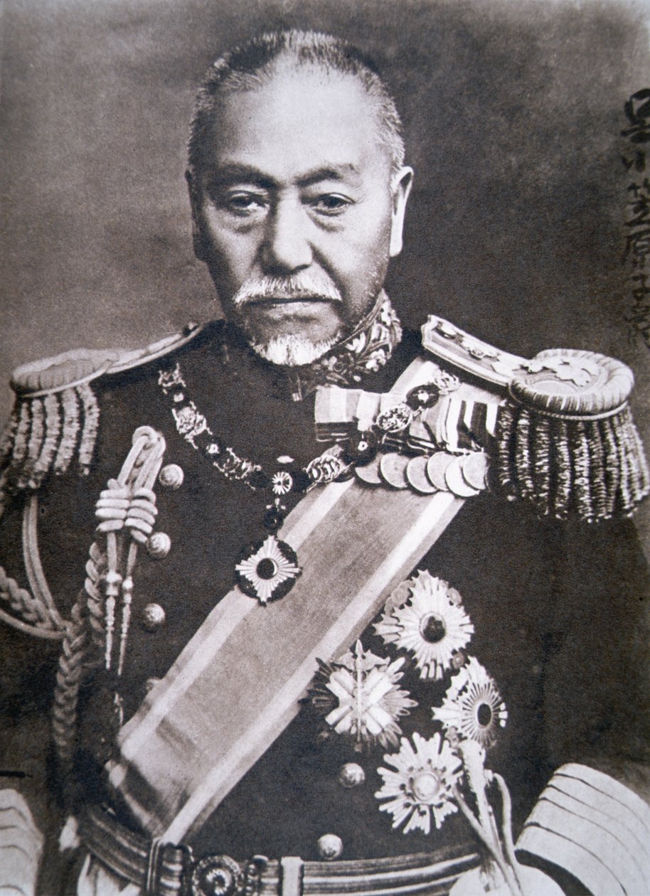 Almirante Togo (foto a p/b) de Photographer Japanese