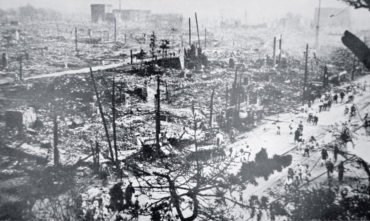 Tóquio após o terremoto de Kanto de Photographer Japanese