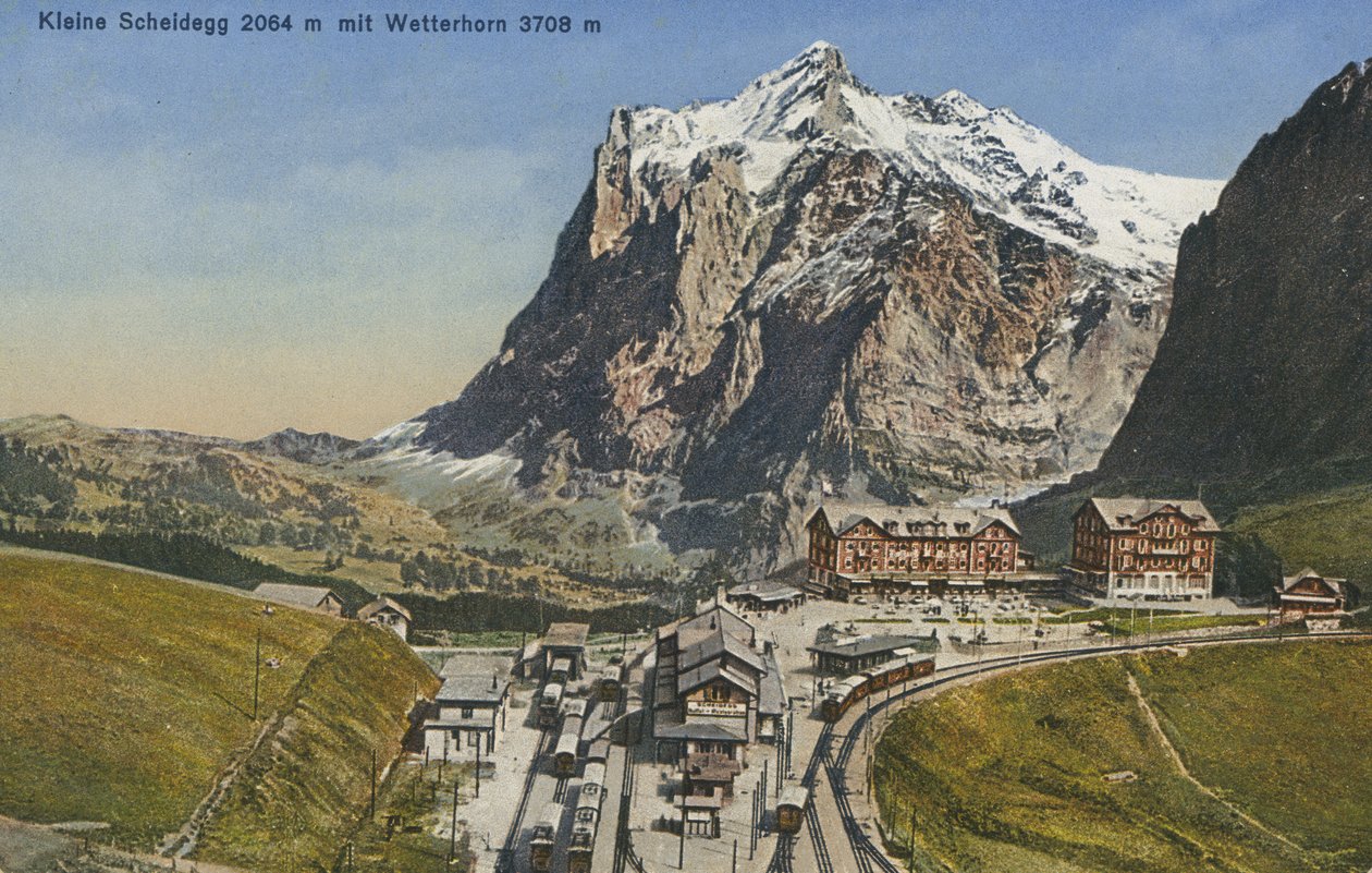 Kleine Scheidegg, Suíça (fotografia a cores) de Photographer Swiss